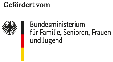 Logo-Grafik Förderung durch Bundesministerium für Familie, Senioren, Frauen und Jugend